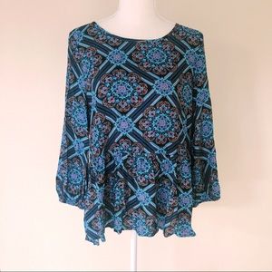 Alya Peplum Top Medium 100% Rayon